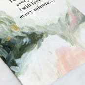 "Say It Love" - Single Greeting Cards in Fern by Shannon Kohn - Close-Up