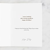 "fantastaco" - Single Greeting Cards in Confetti by Tanya Lee of Frooted Design - Customizable Interior Example
