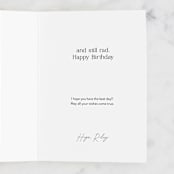 "Rad Collage" - Single Greeting Cards in Butter by Morgan Kendall - Customizable Interior Example