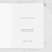 "one year closer to retirement" - Single Greeting Cards in Midnight by Ellen Schlegelmilch - Customizable Interior Example