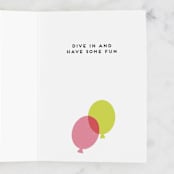 "Get Trashed" - Single Greeting Cards in Eggshell by Rebecca Smith - Interior