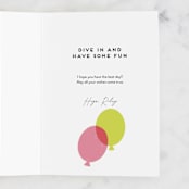 "Get Trashed" - Single Greeting Cards in Eggshell by Rebecca Smith - Customizable Interior Example