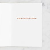 "sorry i'm late" - Single Greeting Cards in Cream by Ellen Schlegelmilch - Interior