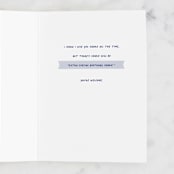 "Birthday Snark" - Single Greeting Cards in Royal by Shannon Kohn - Interior