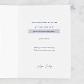 "Birthday Snark" - Single Greeting Cards in Royal by Shannon Kohn - Customizable Interior Example