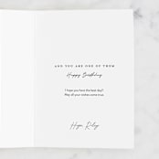 "Awesome January" - Single Greeting Cards in Royal by Maja Cunningham - Customizable Interior Example