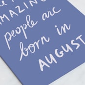 "Awesome January" - Single Greeting Cards in Royal by Maja Cunningham - Close-Up