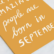 "Awesome January" - Single Greeting Cards in Marigold by Maja Cunningham - Close-Up