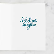 "You Got This - Floral" - Single Greeting Cards in Peach by Noonday Design - Interior