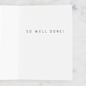 "All-Purpose Congrats" - Single Greeting Cards in Gold by Jess Wilson - Interior