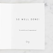 "All-Purpose Congrats" - Single Greeting Cards in Gold by Jess Wilson - Customizable Interior Example