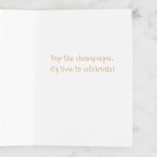 "Shimmer Congrats" - Single Greeting Cards in Gold by Snow and Ivy - Interior