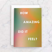"Hit Send Retirement" - Single Greeting Cards in Tangerine by Shannon Kohn - Front