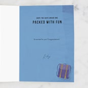 "retirement adventures" - Single Greeting Cards in Sapphire by Lottie Aldarwish - Customizable Interior Example