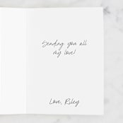 "Mod Floral 2" - Single Greeting Cards in Ivory by Kanika Mathur - Customizable Interior Example