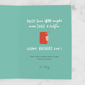 "all sorts of milestones" - Single Greeting Cards in Blues by Tanya Lee of Frooted Design - Customizable Interior Example