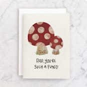 "Dad, You're Such a Fungi" - Single Greeting Cards in Cherry by Noonday Design - Front
