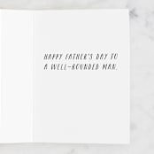"Greatest Guy" - Single Greeting Cards in Slate by Hannah Williams - Interior