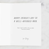 "Greatest Guy" - Single Greeting Cards in Slate by Hannah Williams - Customizable Interior Example