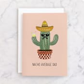 "NACHO DAD" - Single Greeting Cards in Desert by Chelsea And Marbles Paper - Front