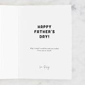 "rad+dad" - Single Greeting Cards in Ochre Sunset by Tennie and Co. - Customizable Interior Example