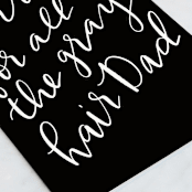 "Gray" - Single Greeting Cards in Ink by Wildflower Paper Company - Close-Up