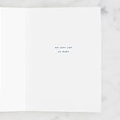 "First Father's Day" - Single Greeting Cards in Royal by Ashley Rosenbaum - Interior