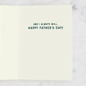 "I've Always Looked Up to You" - Single Greeting Cards in Sienna by Rachael Pietsch - Interior