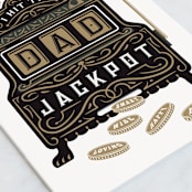 "Jackpot Father's Day" - Single Greeting Cards in Ink by Paper Sun Studio - Close-Up