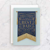 "Award of Excellence" - Single Greeting Cards in Navy by Shannon Chen of Four Wet Feet Studio - Front