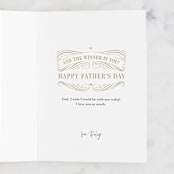"Award of Excellence" - Single Greeting Cards in Navy by Shannon Chen of Four Wet Feet Studio - Customizable Interior Example