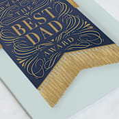"Award of Excellence" - Single Greeting Cards in Navy by Shannon Chen of Four Wet Feet Studio - Close-Up