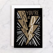 "You're a Rad Dad" - Single Greeting Cards in Ink by Alethea and Ruth - Front