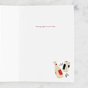 "Cheers, Dad" - Single Greeting Cards in Fire by Laurent Collective - Interior