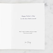 "Just Like You" - Single Greeting Cards in Fire by Robert and Stella - Customizable Interior Example