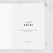 "The greatest dad" - Single Greeting Cards in Ink by Cindy Chu - Customizable Interior Example