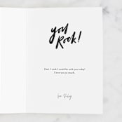 "hand written" - Single Greeting Cards in Ink by Anastasia Makarova - Customizable Interior Example