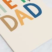 "Hey Dad Thanks" - Single Greeting Cards in Beige by Alethea and Ruth - Close-Up