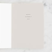 "Minimalist Dad" - Single Greeting Cards in Ink by Ana Sharpe - Interior