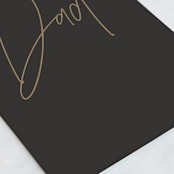 "Minimalist Dad" - Single Greeting Cards in Ink by Ana Sharpe - Close-Up