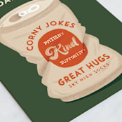 "Crushing It" - Single Greeting Cards in Evergreen by Pink House Press - Close-Up