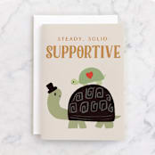 "Aragostelle" - Single Greeting Cards in Taupe by chocomocacino - Front