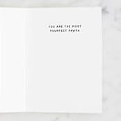"Cat Dad" - Single Greeting Cards in Midnight by Kelly Watkins - Interior