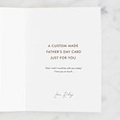 "Smart Fella" - Single Greeting Cards in Cocoa by Dawn Pope - Customizable Interior Example