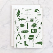 "The Daddest" - Single Greeting Cards in Pine by Kristen Knechtel - Front