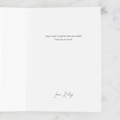 "The Daddest" - Single Greeting Cards in Pine by Kristen Knechtel - Customizable Interior Example