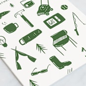 "The Daddest" - Single Greeting Cards in Pine by Kristen Knechtel - Close-Up