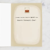 "Whisky Dad" - Single Greeting Cards in Cactus by Jess Miller Draws - Interior