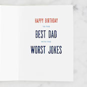 "The Dad" - Single Greeting Cards in Sky by Pixel and Hank - Interior