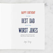 "The Dad" - Single Greeting Cards in Sky by Pixel and Hank - Customizable Interior Example